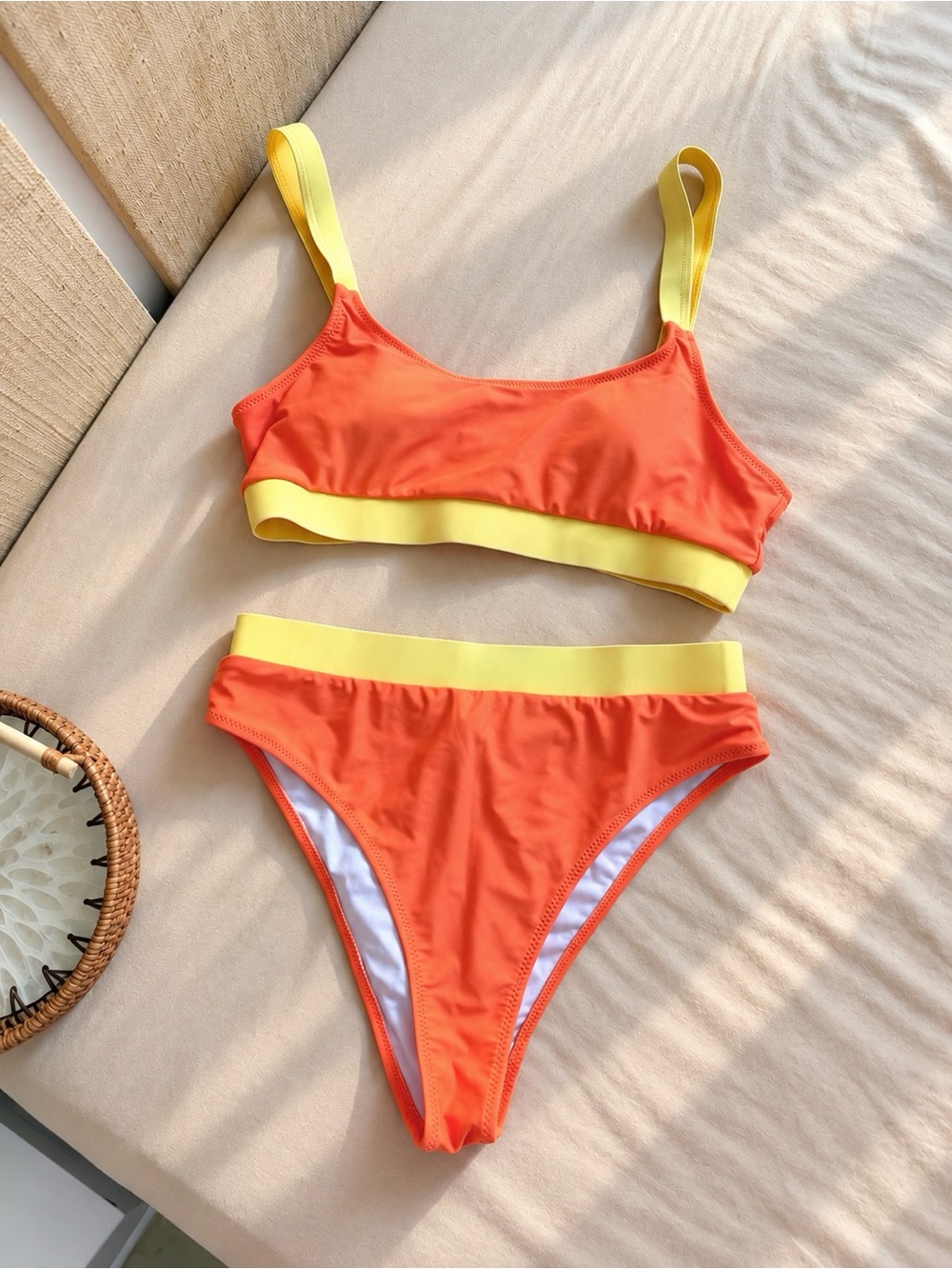 Color block bikini set 🧡